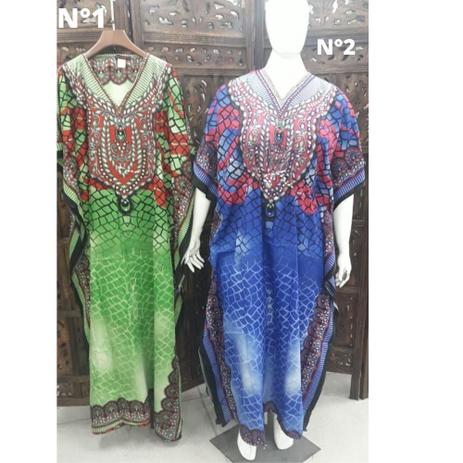 vestido kaftan plus size