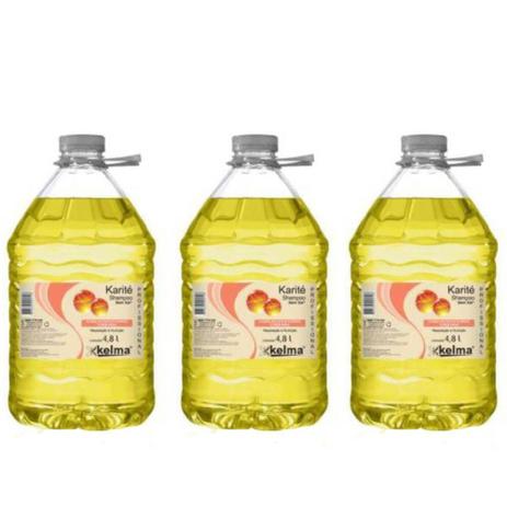 Kelma Karité Shampoo 4,8 L (Kit C/03) Menor preço em Kelma Karité Shampoo 4,8 L (Kit C/03)