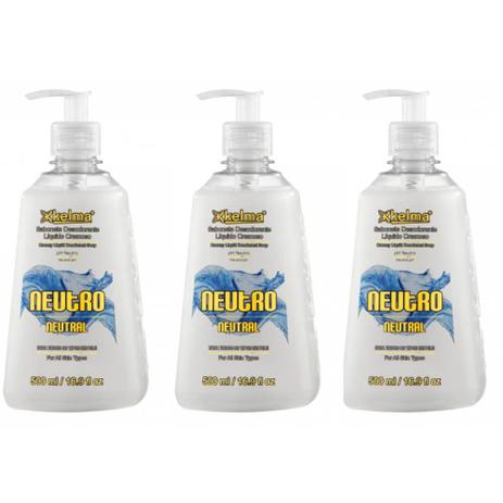 Kelma Neutro Sabonete Líquido 500ml (Kit C/03) Menor preço em Kelma Neutro Sabonete Líquido 500ml (Kit C/03)