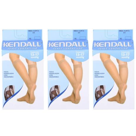 Kendall 2233 Meia 3/4 Suave Compressão Mel G (Kit C/03) Menor preço em Kendall 2233 Meia 3/4 Suave Compressão Mel G (Kit C/03)