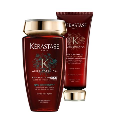 Kérastase Aura Botanica - Bain Micellaire Riche - 250ml /Soin Fondamental - 200ml Menor preço em Kérastase Aura Botanica - Bain Micellaire Riche - 250ml /Soin Fondamental - 200ml