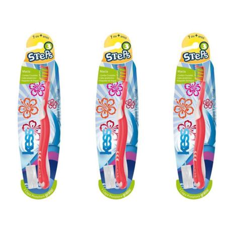 Kess Steps 3 Escova Dental (Kit C/03) Menor preço em Kess Steps 3 Escova Dental (Kit C/03)
