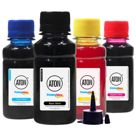 KIit 4 Tintas para Cartucho Epson 731 732 733 734 CMYK 100ml Corante Aton Menor preço em KIit 4 Tintas para Cartucho Epson 731 732 733 734 CMYK 100ml Corante Aton