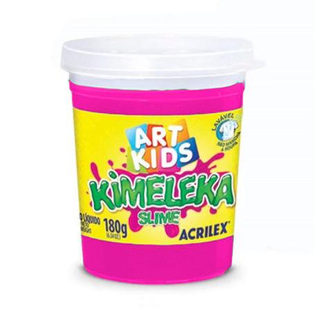 Kimeleka Acrilex Rosa Slime 180g Menor preço em Kimeleka Acrilex Rosa Slime 180g