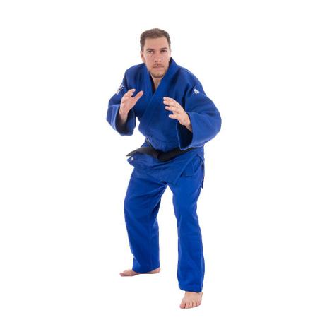 Kimono judô Mks Combat Extra Heavy Azul 950g/m2 Menor preço em Kimono judô Mks Combat Extra Heavy Azul 950g/m2