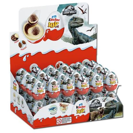 Kinder Ovo Joy Ferrero Jurassic World c/16 Ovos-20gr Menor preço em Kinder Ovo Joy Ferrero Jurassic World c/16 Ovos-20gr