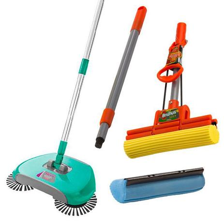 Kit 01 Vassoura mágica 01 rodo mágico e 01 refil extra - Vendasshop Utensílios Limpeza Menor preço em Kit 01 Vassoura mágica 01 rodo mágico e 01 refil extra - Vendasshop Utensílios Limpeza
