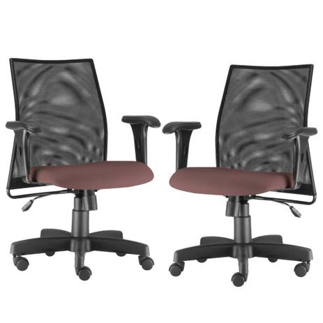 Kit 02 Cadeiras de Escritório Giratória Ergonômica Liss Suede Rosê - Lyam Decor - Lymdecor é ruim? Kit 02 Cadeiras de Escritório Giratória Ergonômica Liss Suede Rosê - Lyam Decor - Lymdecor é boa?