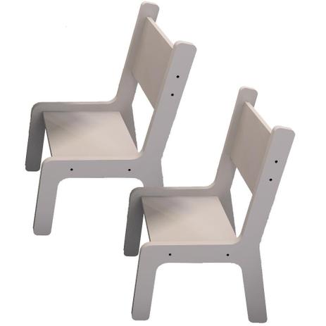 Kit 02 Cadeiras Estudo Infantil Kids Branco - Lymdecor é boa?