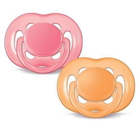 Kit 02 Chupetas Freeflow Bpa 6-18 M Rosa Laranja Philips Avent Menor preço em Kit 02 Chupetas Freeflow Bpa 6-18 M Rosa Laranja Philips Avent