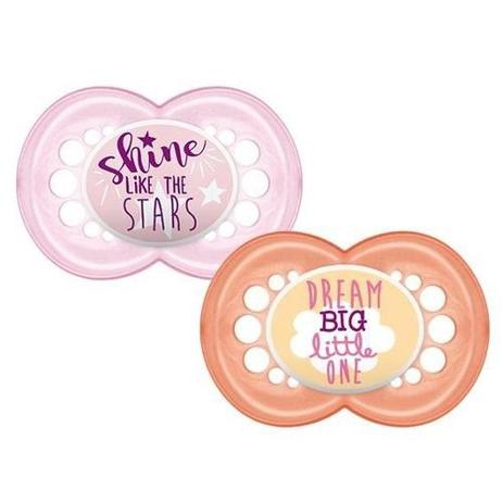 Kit 02 chupetas mam sayings menina 6-36m fase 2 Menor preço em Kit 02 chupetas mam sayings menina 6-36m fase 2