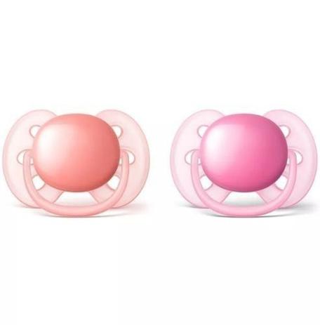 Kit 02 Chupetas Philips Avent 0-6m Ultra Soft Menor preço em Kit 02 Chupetas Philips Avent 0-6m Ultra Soft