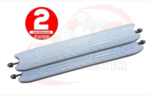 Kit 02 Degraus para Escada de Piscina - ABS - Anatômico - Sos da piscina é boa?
