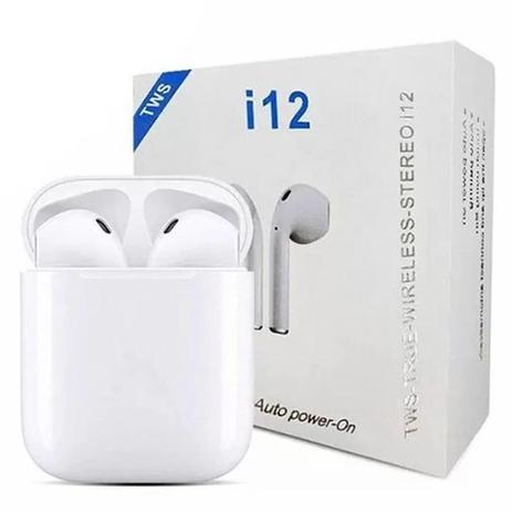 Fone De Ouvido Bluetooth I12 Sem Fio Touch Recarregável TWS – Zanochi