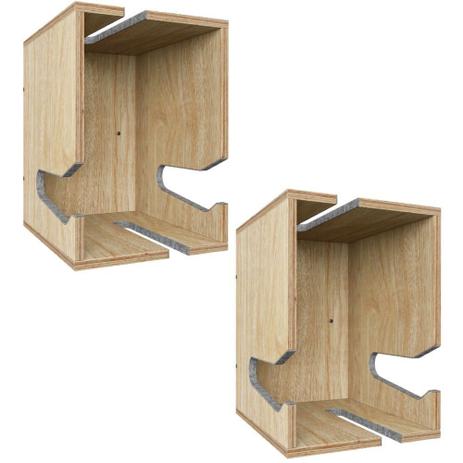 Kit 02 Nichos com Suporte de Parede Easy Compensado Naval Fosco - Be Mobiliário Menor preço em Kit 02 Nichos com Suporte de Parede Easy Compensado Naval Fosco - Be Mobiliário