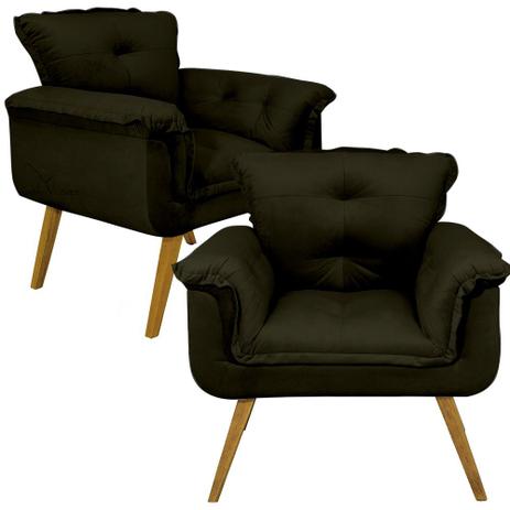 Kit 02 Poltrona Sofá Opala Decoração 100 Fibra de Silicone - Sued Preto - Nanda Decor é boa?