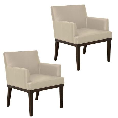 Kit 02 Poltronas Decorativas Para Sala E Escritório Vitória Corano Bege - DL Decor - Bege é boa?
