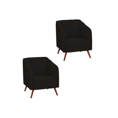 Kit 02 Poltronas Decorativas Silmara Pés Palito Marrom - Condor Decor é boa?