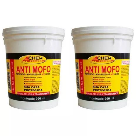 Kit 02 Potes Anti Mofo Preventivo 900ml Allchem - Allchem quimica Menor preço em Kit 02 Potes Anti Mofo Preventivo 900ml Allchem - Allchem quimica