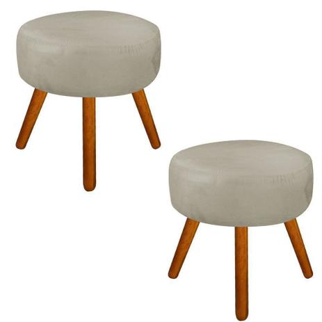 Kit 02 Puffs Decorativo Angel Redondo Suede Bege - DRossi é ruim? Kit 02 Puffs Decorativo Angel Redondo Suede Bege - DRossi é boa?