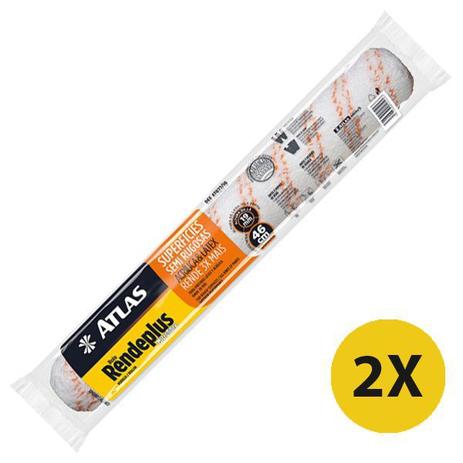 Kit 02 Rolos Big Rende Plus Parede e Madeira Atlas 46cm Menor preço em Kit 02 Rolos Big Rende Plus Parede e Madeira Atlas 46cm