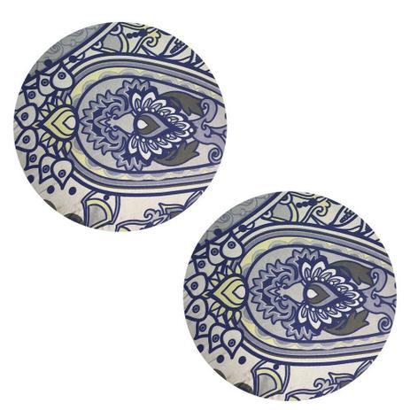 Kit 02 Sousplat Para Prato Suporte De Mesa Decorativo Azul Oriental 30 cm - DRossi é boa?