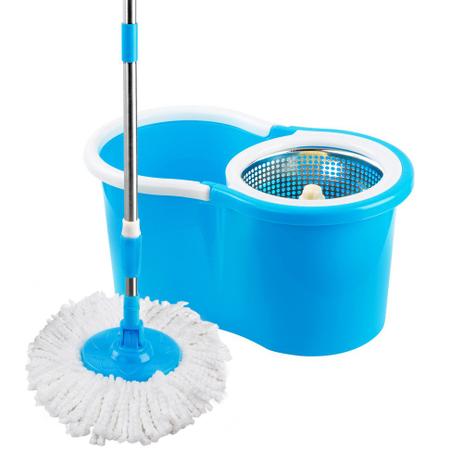 Kit 02 Spin Mop Balde Com Esfregão Cesto Inox 4 Estopas Uitech Menor preço em Kit 02 Spin Mop Balde Com Esfregão Cesto Inox 4 Estopas Uitech
