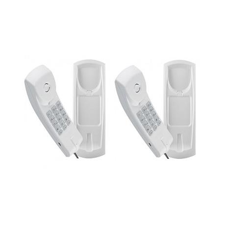 Kit 02 Telefones Com Fio Gôndola Branco TC 20 Intelbras Menor preço em Kit 02 Telefones Com Fio Gôndola Branco TC 20 Intelbras