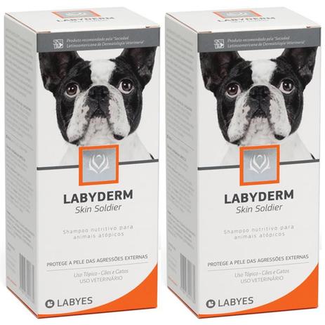 Kit 02un shampoo labyderm skin soldier labyes cães 220ml Menor preço em Kit 02un shampoo labyderm skin soldier labyes cães 220ml