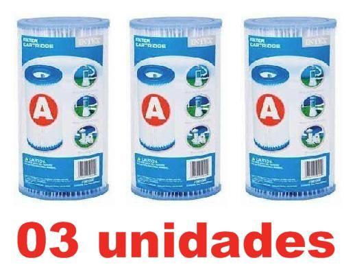 Kit 03 Cartuchos A Filtro Intex Bomba Filtrante 2006 3785 29003 Menor preço em Kit 03 Cartuchos A Filtro Intex Bomba Filtrante 2006 3785 29003