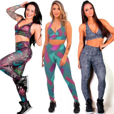 Kit 04 Conjuntos Calça E Top Roupas De Academia Atacado - Lshape Moda Fitness Menor preço em Kit 04 Conjuntos Calça E Top Roupas De Academia Atacado - Lshape Moda Fitness