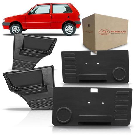 Kit 04 Forros Porta Uno 1985 A 2009 Dianteiro + Traseiro- 02 Portas - Formi plast Menor preço em Kit 04 Forros Porta Uno 1985 A 2009 Dianteiro + Traseiro- 02 Portas - Formi plast