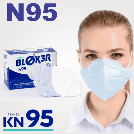 Kit 05 Máscara de Proteção Respiratória KN95 N95 PFF2 - AZUL - Total Bloker Menor preço em Kit 05 Máscara de Proteção Respiratória KN95 N95 PFF2 - AZUL - Total Bloker