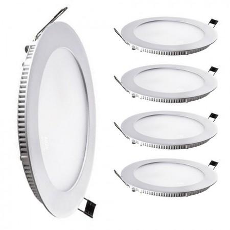 kit 05 peças Luminária Plafon LED Redondo Embutir 18w Branco Frio 6500k - Powerxl Menor preço em kit 05 peças Luminária Plafon LED Redondo Embutir 18w Branco Frio 6500k - Powerxl
