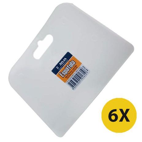 Kit 06 Espatula Para Massa Corrida Gesso Plastico Atlas Menor preço em Kit 06 Espatula Para Massa Corrida Gesso Plastico Atlas