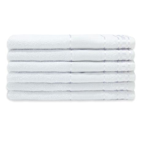 Kit 06 Peças Toalha de Rosto Premium Branco 100 Algodão 285g/m² - Dourados enxovais Menor preço em Kit 06 Peças Toalha de Rosto Premium Branco 100 Algodão 285g/m² - Dourados enxovais
