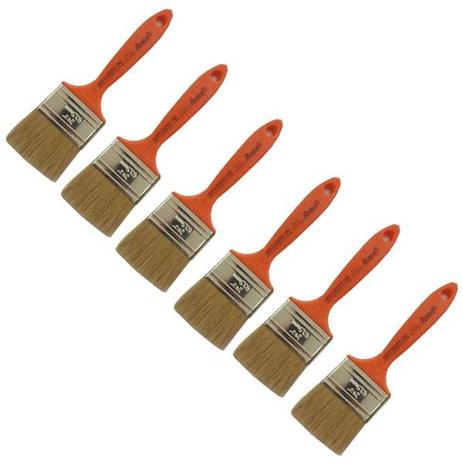 Kit 06 Pincel Trincha 2 1/2 Polegada Roma Verniz 303 Madeira é boa?