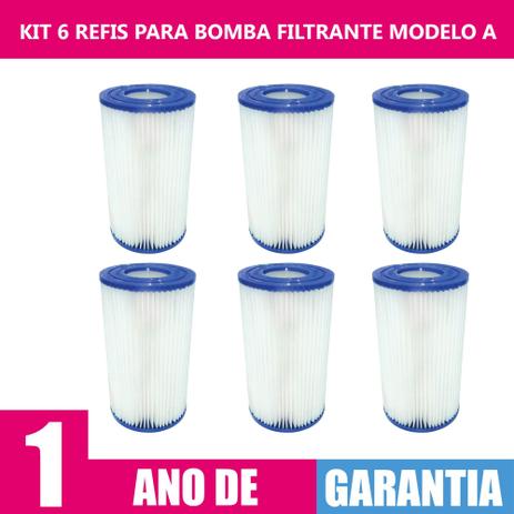 kit 06 Refis Filtro Para Bomba Filtrante Modelo A - Play magazine Menor preço em kit 06 Refis Filtro Para Bomba Filtrante Modelo A - Play magazine