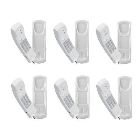 Kit 06 Telefones Com Fio Gôndola Branco TC 20 Intelbras Menor preço em Kit 06 Telefones Com Fio Gôndola Branco TC 20 Intelbras