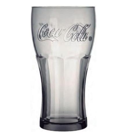 Menor preço em Kit 08 Copos Coca-cola 470ml Vidro Cinza-Nadir