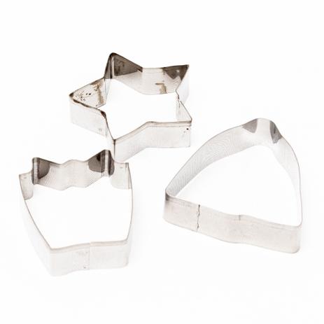 Kit 09 cortadores modelador biscoitos pct 3 pecas aco inox - DASSHAUS Menor preço em Kit 09 cortadores modelador biscoitos pct 3 pecas aco inox - DASSHAUS