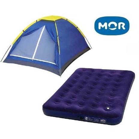 Kit 1 Barraca Iglu 4 Pessoas + 1 Colchão De Casal Inflavel - MOR Menor preço em Kit 1 Barraca Iglu 4 Pessoas + 1 Colchão De Casal Inflavel - MOR