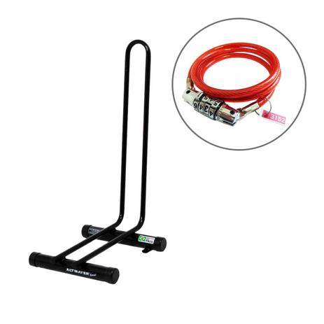 Kit 1 Bicicletário de Chão Altmayer AL-15 + 1 Cadeado Vermelho Acte Sports A21 para Bicicleta Menor preço em Kit 1 Bicicletário de Chão Altmayer AL-15 + 1 Cadeado Vermelho Acte Sports A21 para Bicicleta