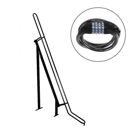 Kit 1 Bicicletário de Chão Altmayer AL-19 + 1 Cadeado Pro Acte A16 com Segredo Menor preço em Kit 1 Bicicletário de Chão Altmayer AL-19 + 1 Cadeado Pro Acte A16 com Segredo