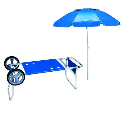 Kit 1 Carrinho de Praia com Avanço e 1 Guarda Sol Bagum - Mor Menor preço em Kit 1 Carrinho de Praia com Avanço e 1 Guarda Sol Bagum - Mor