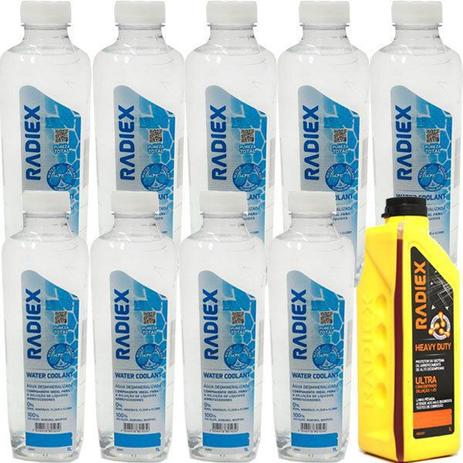 Kit 1 litro aditivo radiador heavy duty + 9 litros agua desmineralizada - pajero 2004 a 2009 - kit00925 - Radiex Menor preço em Kit 1 litro aditivo radiador heavy duty + 9 litros agua desmineralizada - pajero 2004 a 2009 - kit00925 - Radiex