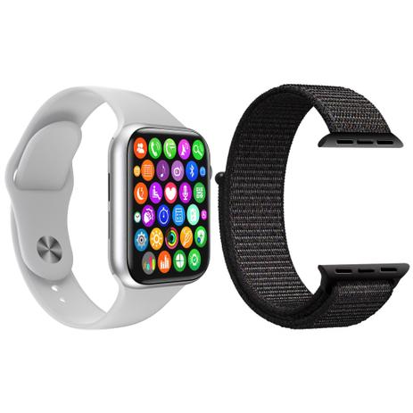 smartwatch preto e branco