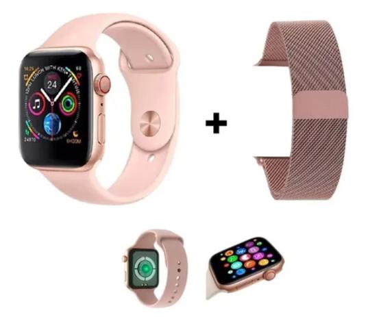 relógio smartwatch rose magazine luiza