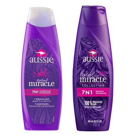 Kit 1 Shampoo Aussie 7 em 1 Total Miracle 360ml + 1 Condicionador Aussie 7 em 1 Total Miracle 360ml Menor preço em Kit 1 Shampoo Aussie 7 em 1 Total Miracle 360ml + 1 Condicionador Aussie 7 em 1 Total Miracle 360ml