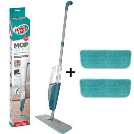Kit 1 Spray Mop Rodo Inteligente Reservatorio 400ml Flash Limp MOP7800 + 2 Refis RMOP7800 Menor preço em Kit 1 Spray Mop Rodo Inteligente Reservatorio 400ml Flash Limp MOP7800 + 2 Refis RMOP7800